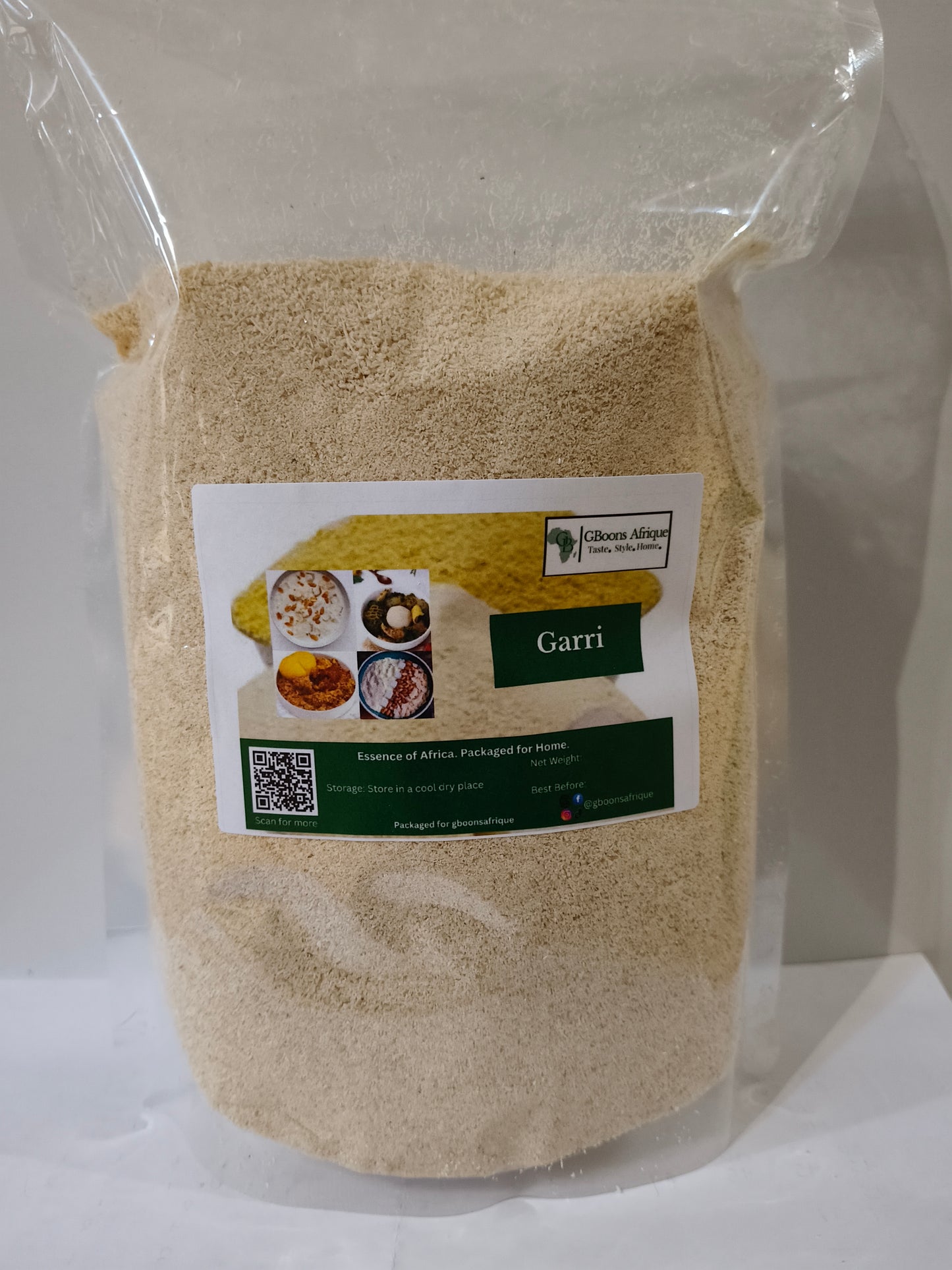 White Garri (Cassava Flakes) – Premium Quality, Crunchy & Clean
